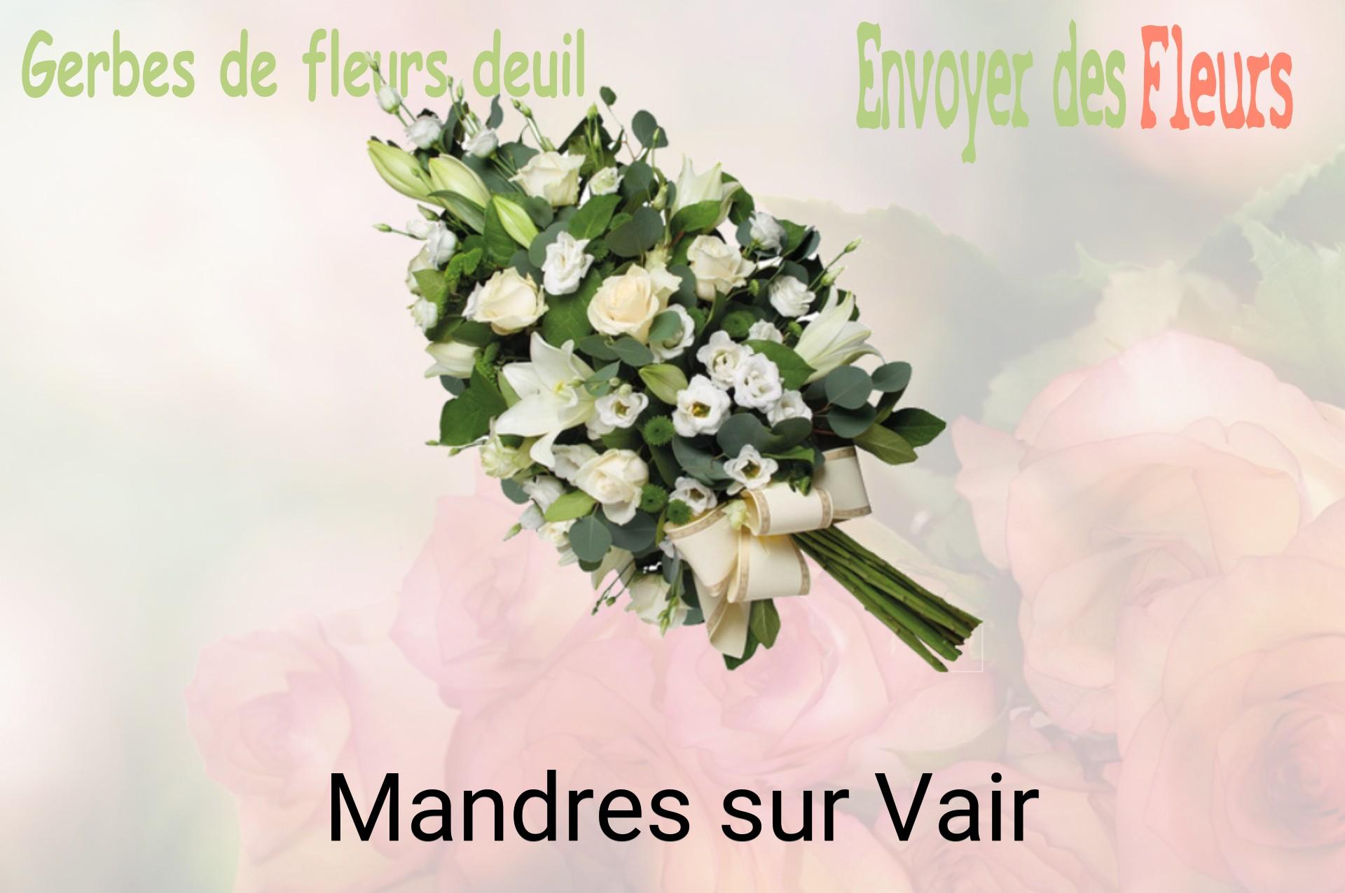 Gerbe de fleurs de deuil livrée à Mandres-sur-Vair